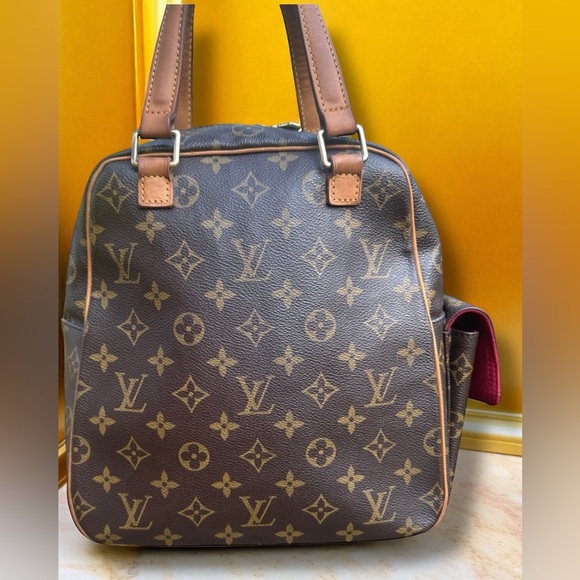 Louis Vuitton Excentri Monogram Canvas Handbag w/Vachetta Leather & COA VI1003 - Picture 4 of 13